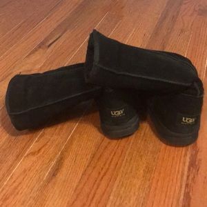 Black tall UGG boots